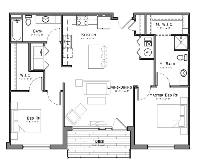 Unit D1 Pointe Apartments